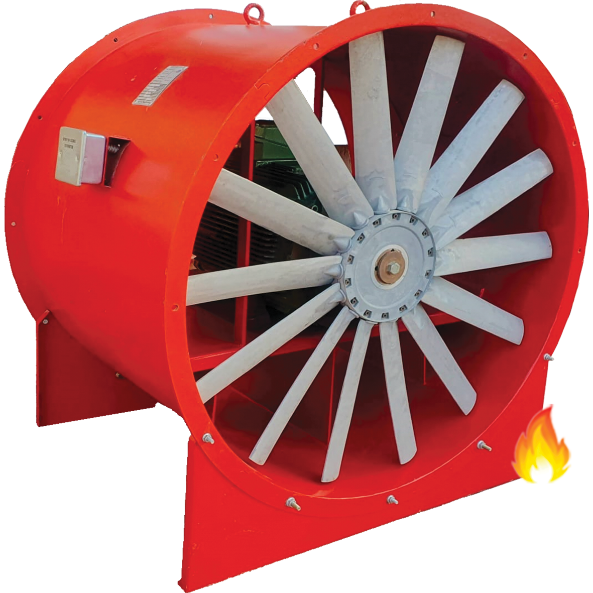 مروحة محورية مقاومة للحريق (Axial Fire Fan)